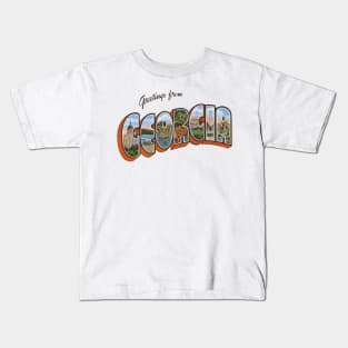 Greetings from Georgia Kids T-Shirt